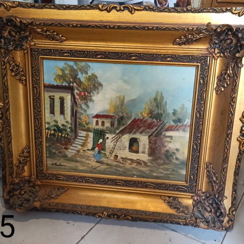 Painting used 85x75 with carved frame