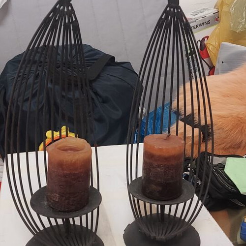 Metal candlesticks like new, original design