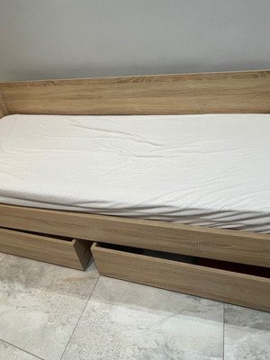 Sofa bed like new with storage and wheels