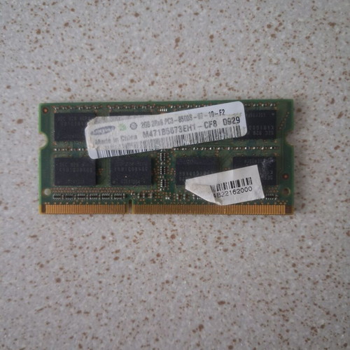 Samsung 2GB 2RX8 PC3-8500S DDR3 laptop RAM