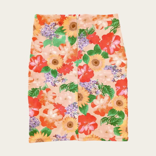 Pencil floral skirt (S)