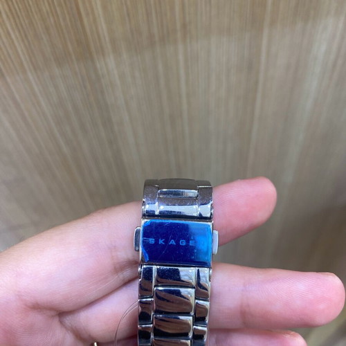 Skagen watch stainless steel with Swarovski crystals new, silver