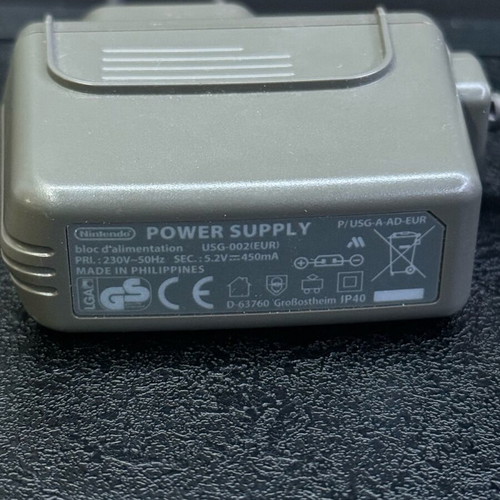 Nintendo DS Lite charger used, original for DS Lite and Gameboy