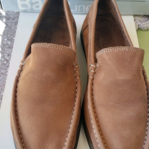 Lumberjack men's boat shoes used, size 43, tan suede