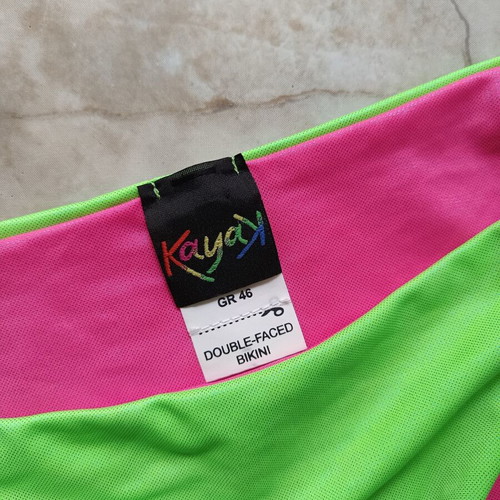 Kayak bikini bottom new, pink and green, size M