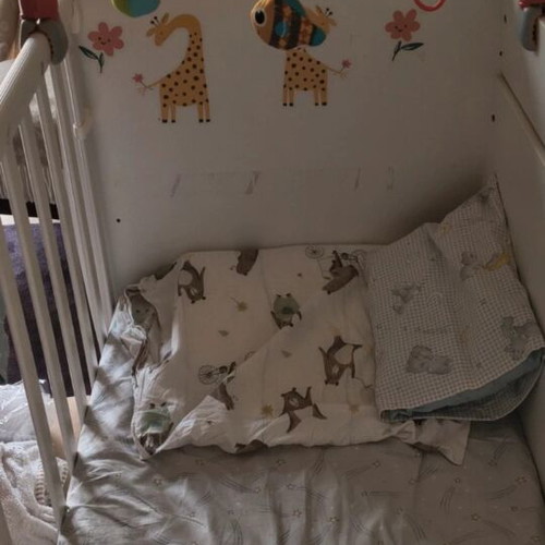 Lorelli baby cot like new with mattress and accessories