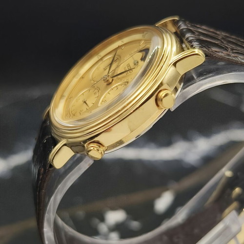 Seiko 7A48-702A Moonphase Quartz Chronograph vintage watch