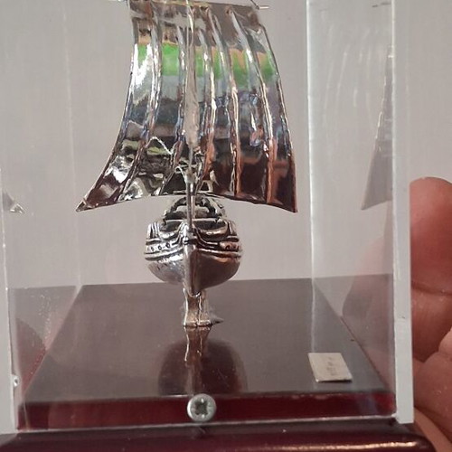Silver 925 boat model, vintage solid silver