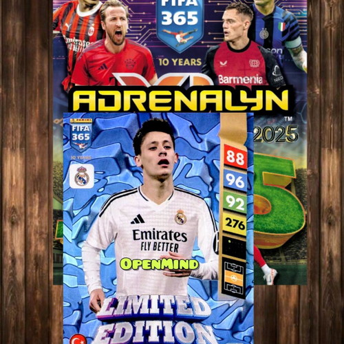 Κάρτα Arda Guler Limited Edition Fifa 365 2025 Andrenalyn XL καινούργια