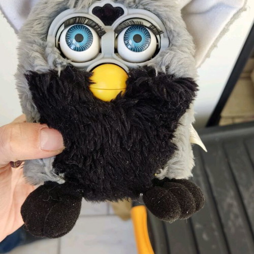 Furby 1998 used Koala Silver grey and black