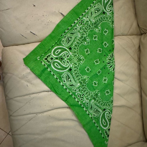 Bandana new in lettuce green color made of 100% cotton