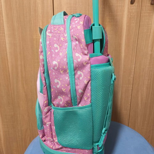 School backpack with wheels used