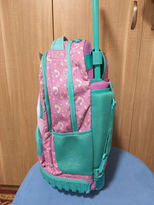 School backpack with wheels used
