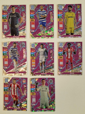 Panini Super League 2024/25 Energy Cards new, set of 8