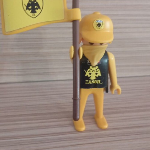 Playmobil AEK Fan Figure like new with team flag