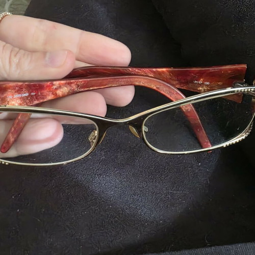 Roberto Cavalli glasses frame collectible, like new, red and gold