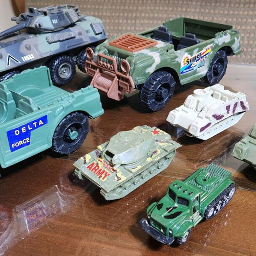 Vintage military toys used, large lot 80s 90s