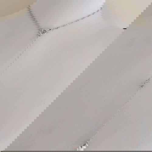 Ατσάλινη Αλυσίδα Σώματος με Swarovski κρύσταλλα , κούμπωμα καρδιά μπροστά με ζιργκόνια και αίματιτη