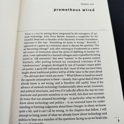 Prometheus Wired by Darin Barney, hardcover academic book