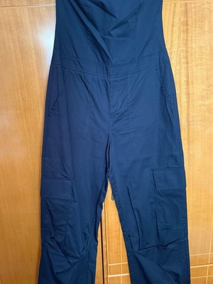 Zara ολόσωμη φόρμα καινούργια, μαύρη, με καργκο παντελόνι και φερμουάρ