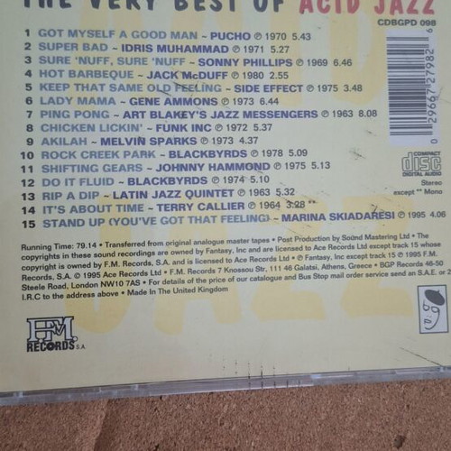 The Very Best Of Acid Jazz CD 1995