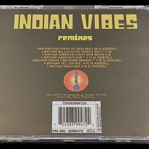 Indian Vibes Mathar CD single used, electronic