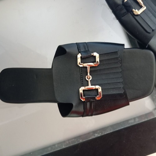 Women's Sandals New Black Gold Temu Size 38