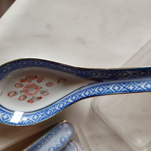 Vintage Jingdezhen Chinese Porcelain Set 10 Pieces like new