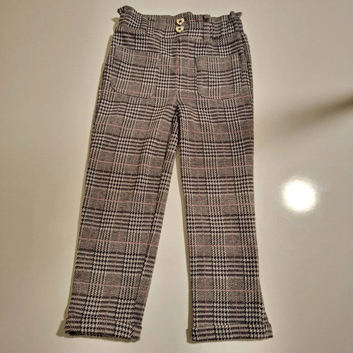 H&M knitted sweater and Primark checked pants set like new 4-5 years