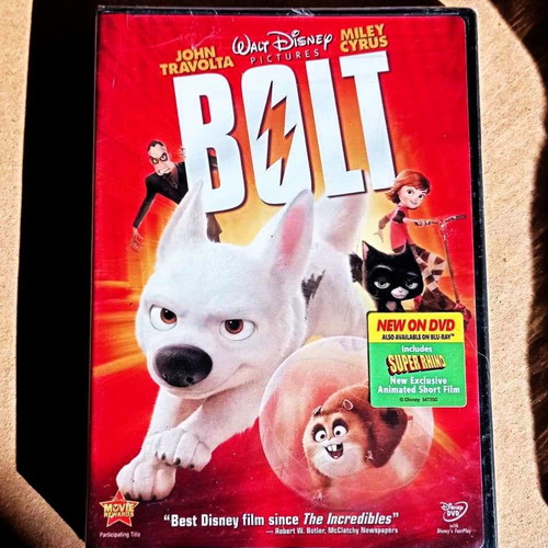 Bolt DVD sealed with English, French, Spanish