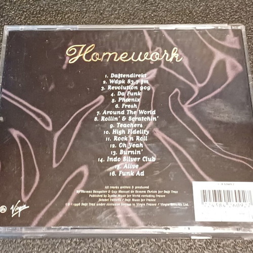 Daft Punk Homework CD like new, electronic music