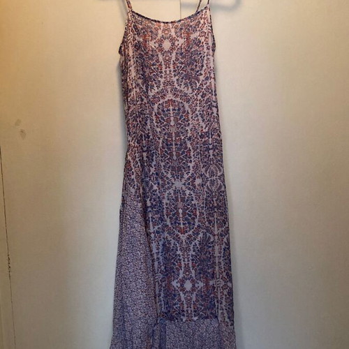 Silk dress purple, new, size M/S