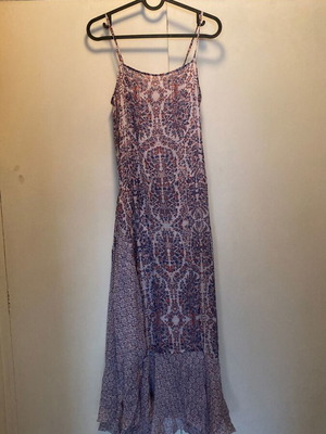 Silk dress purple, new, size M/S