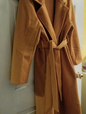 Women's mustard coat one size used