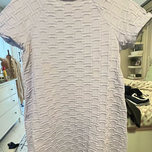 Lilac dress Benetton like new, comfortable A-line style, short sleeves