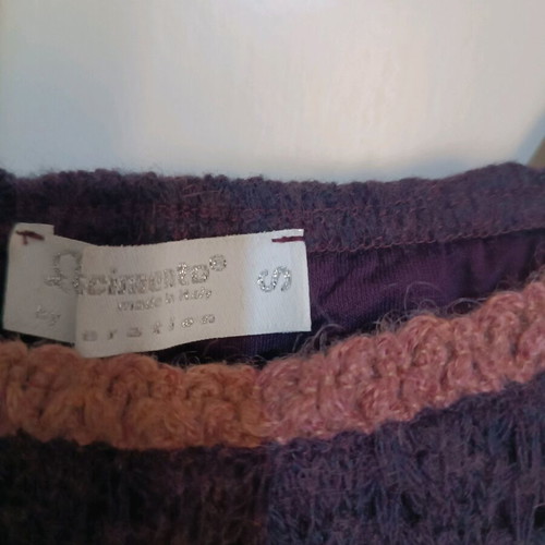 Rinascimento blouse like new, purple gray, evening with knitted fabric