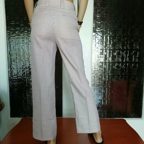 Summer checked pants Pull & Bear small, like new, bootcut straight fit