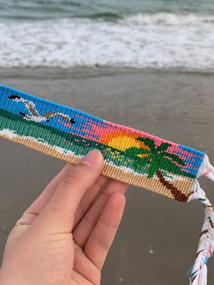 Macrame bracelet summer handmade made to order