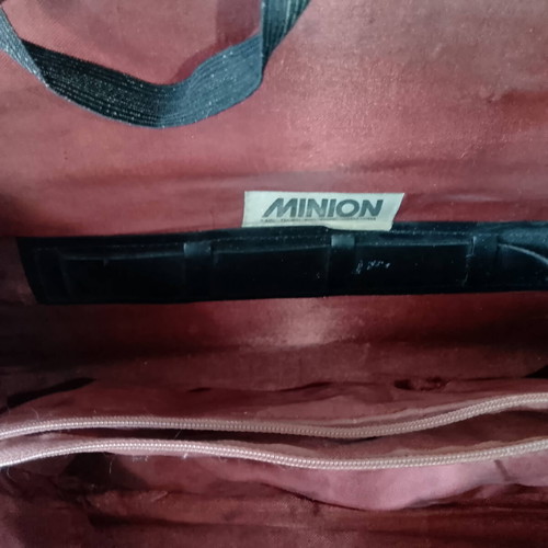 Minion briefcase used, leather, collectible from the '60s