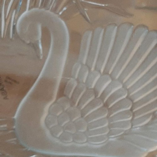 Mikasa serving trays 2 pieces, vintage crystal