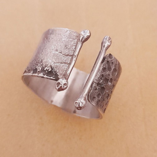 Handmade silver ring 925 silver with engraved decoration new