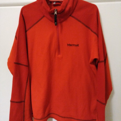Marmot thin fleece used for 10-12 years old, red