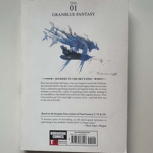 Granblue Fantasy Vol.1 manga like new, English