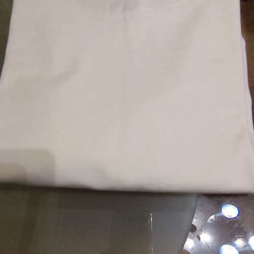 Cotton white sugar blouse Large new with elastane