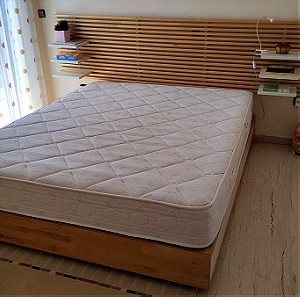 Διπλό κρεβάτι MANDAL & στρώμα