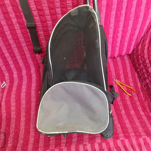 Dog trolley backpack large size used, for dogs up to 10 kg