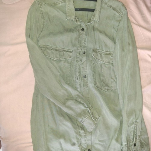 Shirt, military green, size M
