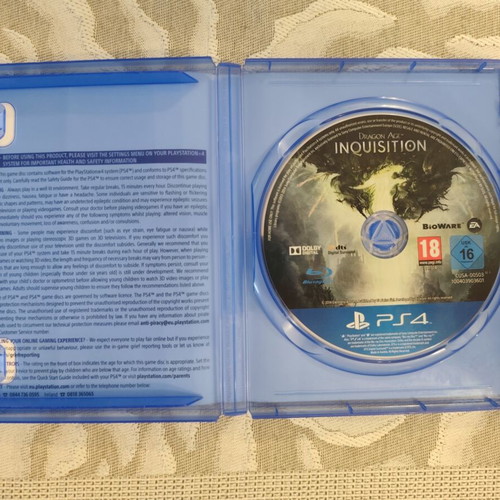 Dragon Age Inquisition PS4 game like new