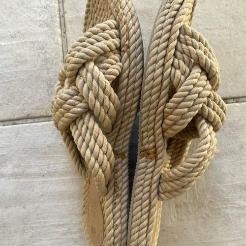H&M rope sandals size 39 used, beige