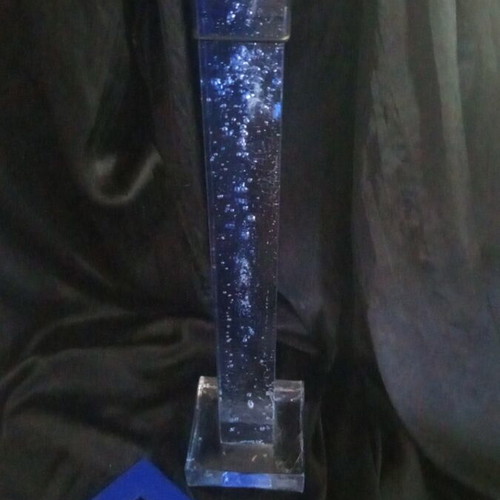 Kosta Boda Ice Tower Crystal Candleholder by Bertil Vallien new